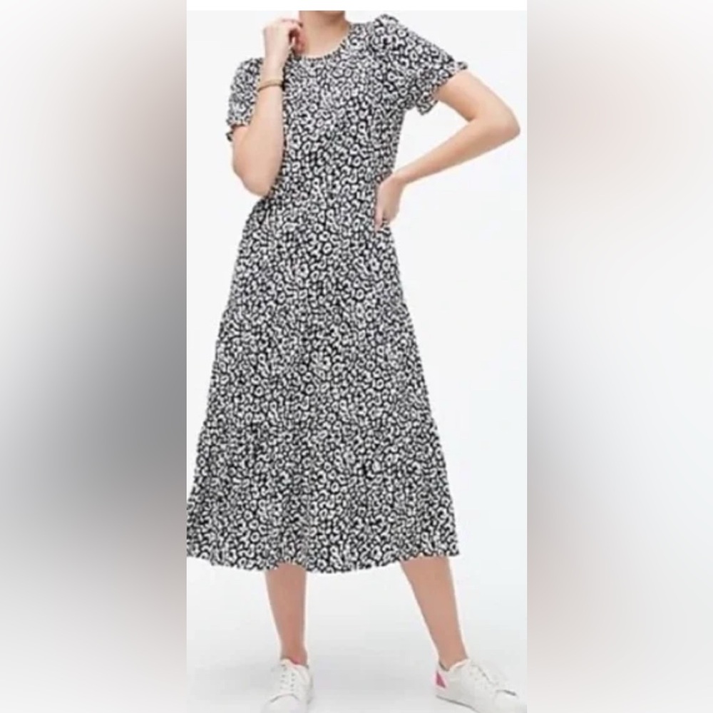 NWT J.Crew Tiered Midi Dress. Never worn